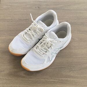 Asics White Athletic Volleyball Shoes